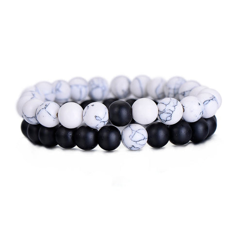 Image of YIN YANG NATURAL BRACELET SET