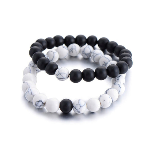 Image of YIN YANG NATURAL BRACELET SET