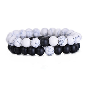 YIN YANG NATURAL BRACELET SET