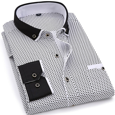 Image of MEN'S FITTED LONG SLEEVE SHIRT