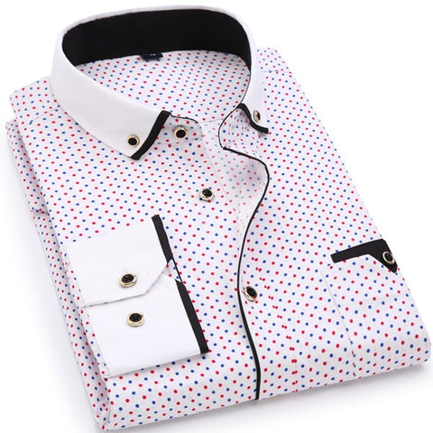 Image of MEN'S FITTED LONG SLEEVE SHIRT