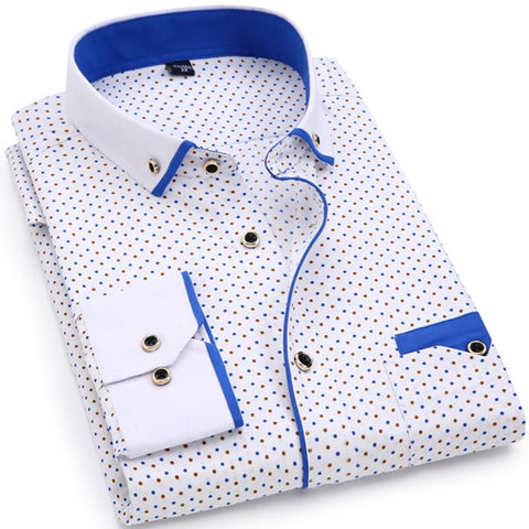 Image of MEN'S FITTED LONG SLEEVE SHIRT