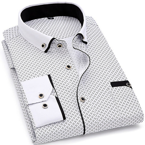 Image of MEN'S FITTED LONG SLEEVE SHIRT