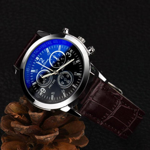 Image of MEN'S 40MM CLASSIC LEATHER WATCH