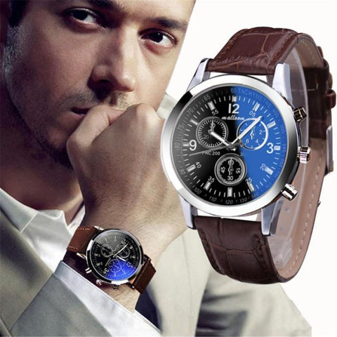 Image of MEN'S 40MM CLASSIC LEATHER WATCH