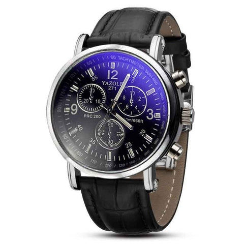 Image of MEN'S 40MM CLASSIC LEATHER WATCH