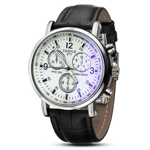 Image of MEN'S 40MM CLASSIC LEATHER WATCH