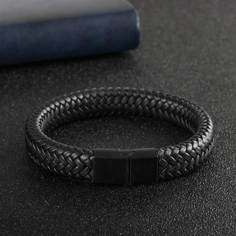 Image of BRAIDED LEATHER BRACELET