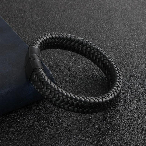 Image of BRAIDED LEATHER BRACELET